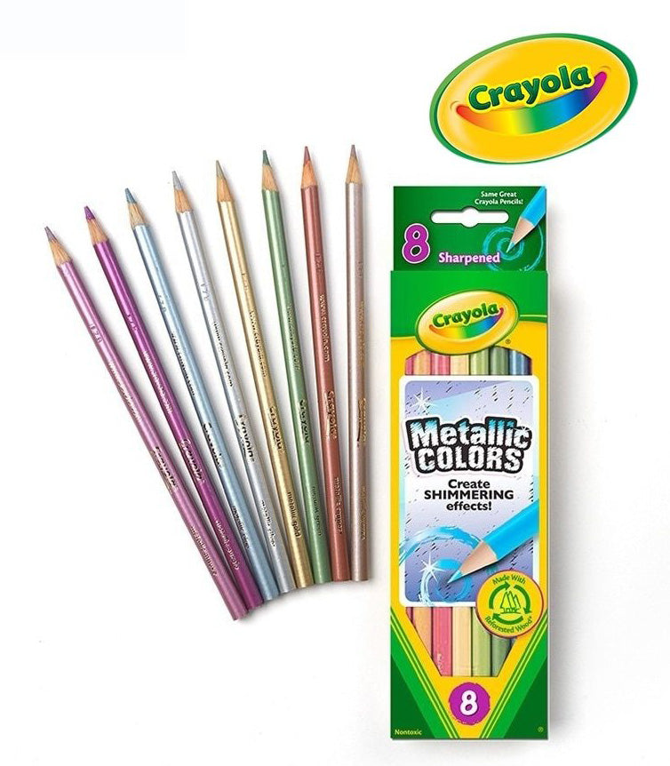 Crayola - Metallic Colored Pencils - 8 Pieces