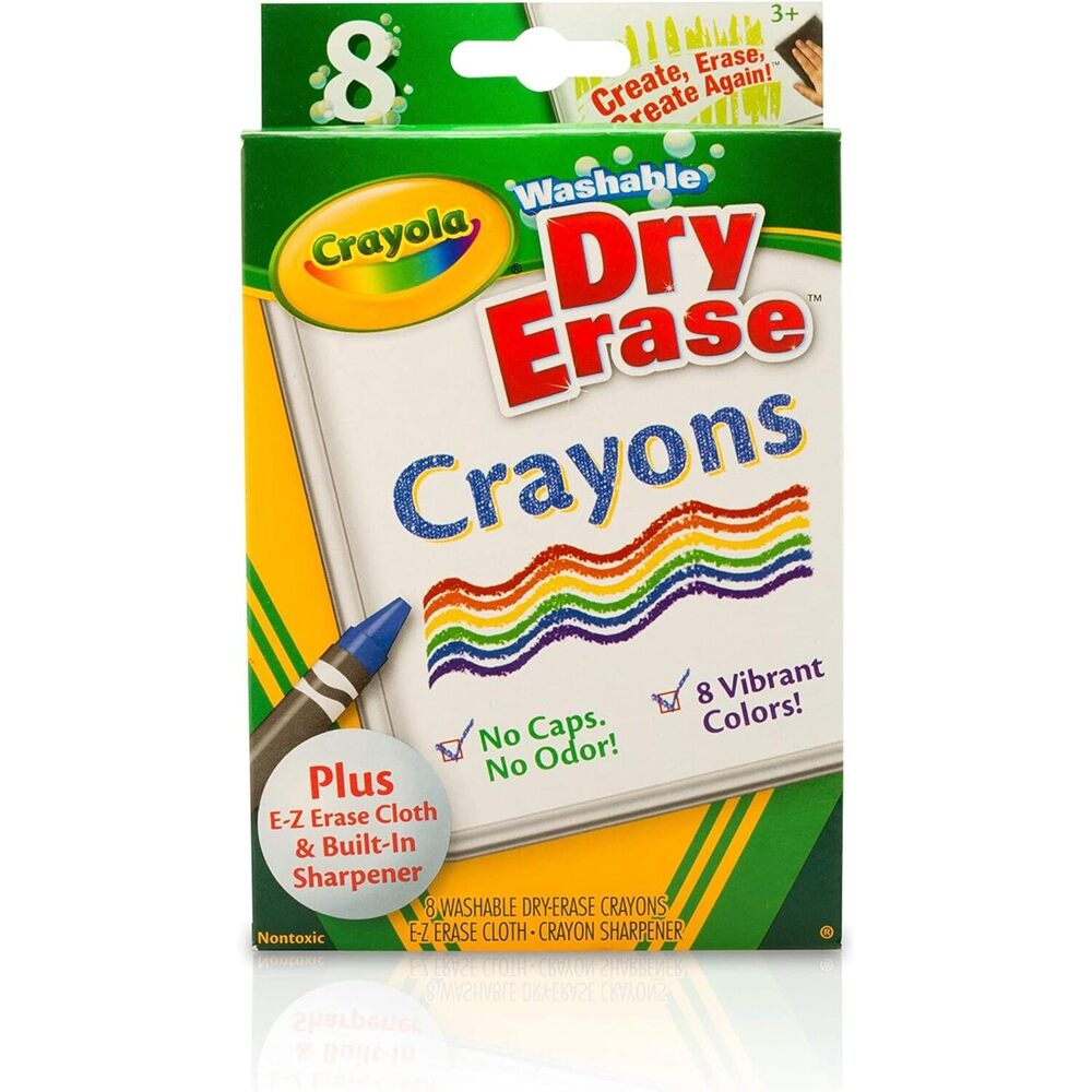 Crayola - 8 Dry Erase Crayons