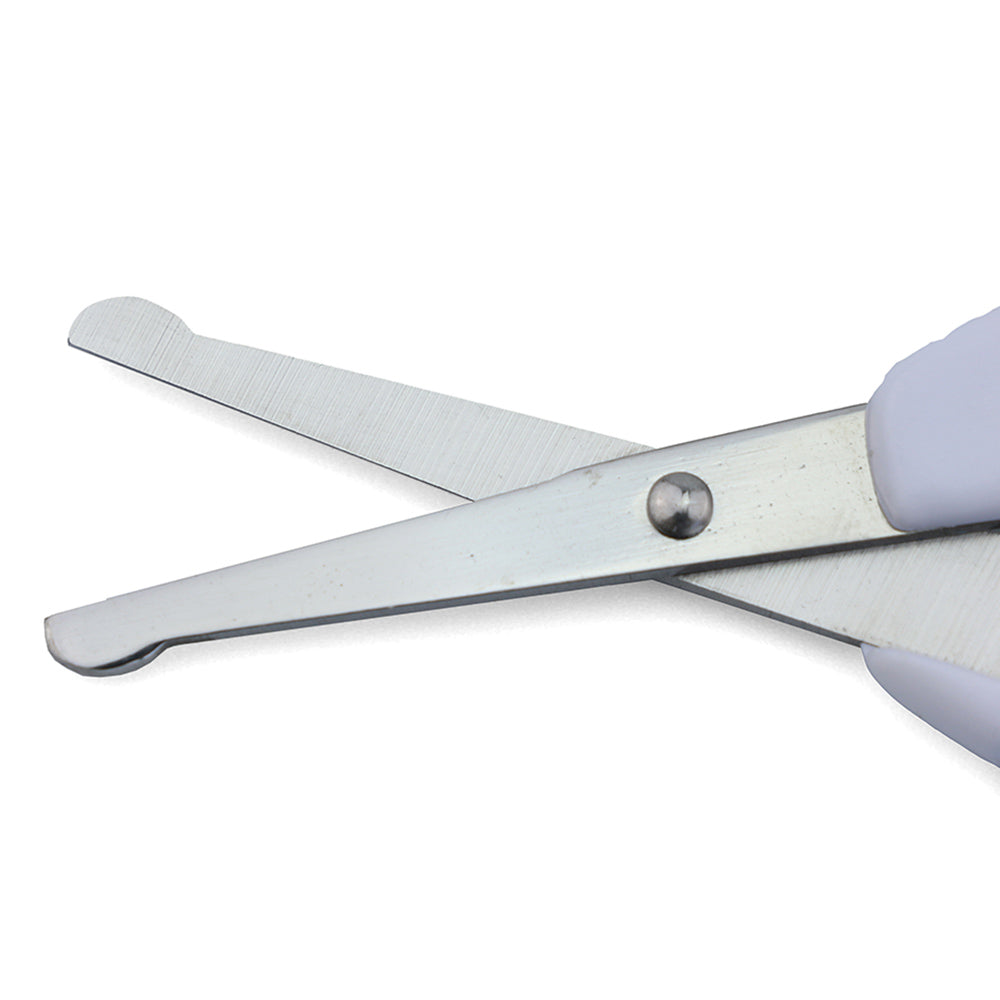 Nuvita Small Scissors With Rounded Tips Nail Clippers And Nail Files Cool Blue