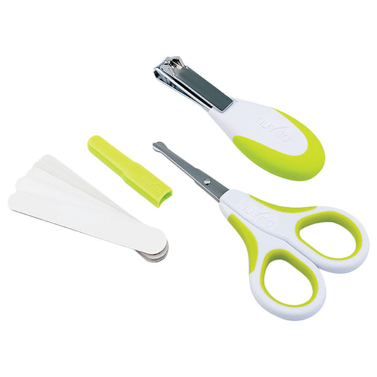 Small Scissors With Rounded Tips Nail Clippers And Nail Files Cool Green
