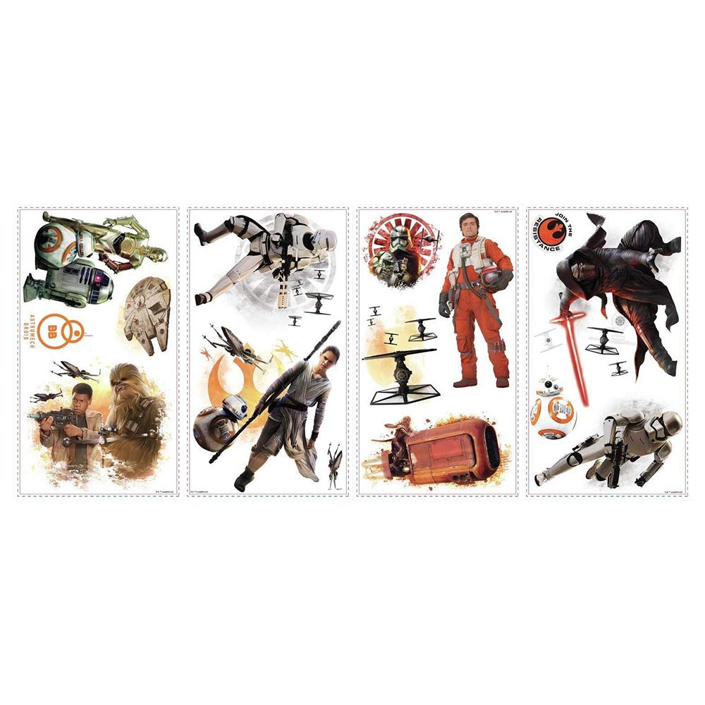 Roommates Star Wars The Force Awakens Ep Vii Ensemble Cast P&S Wall Decals