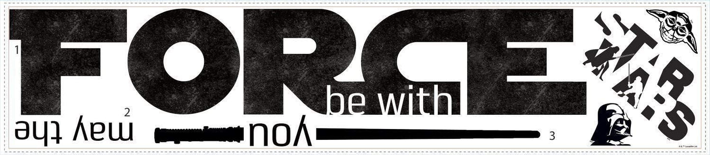 Roommates Star Wars Classic May The Force P&S Wall Decals