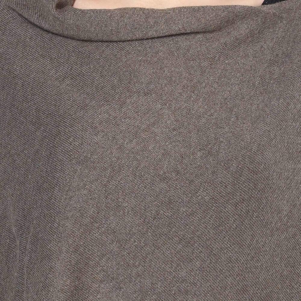 Knitted Fashion-Maternity Poncho Rosette Grey