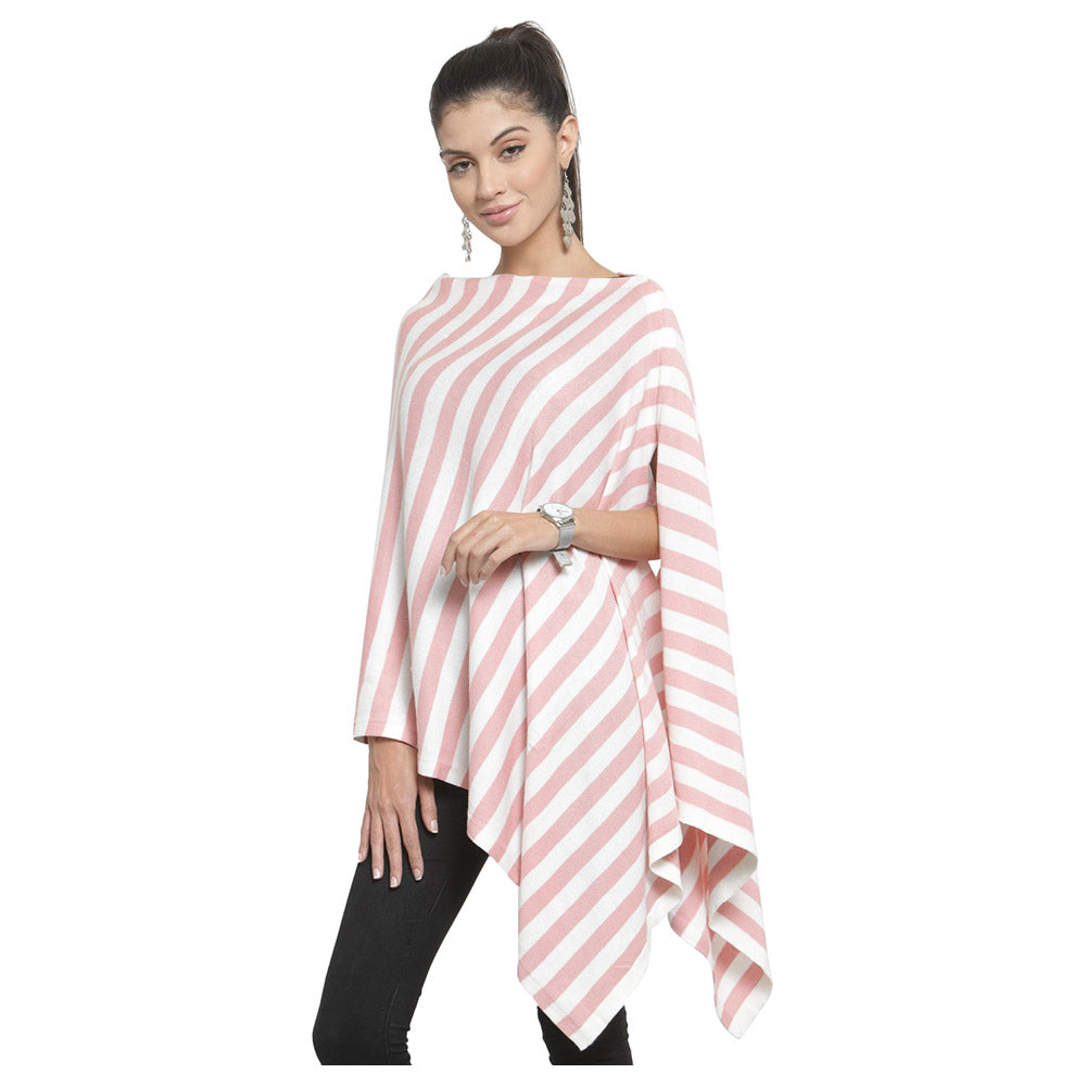 Pluchi Knitted Fashion-Maternity Poncho Kia Pink