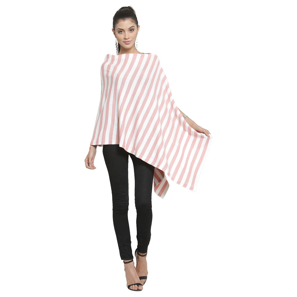 Pluchi Knitted Fashion-Maternity Poncho Kia Pink