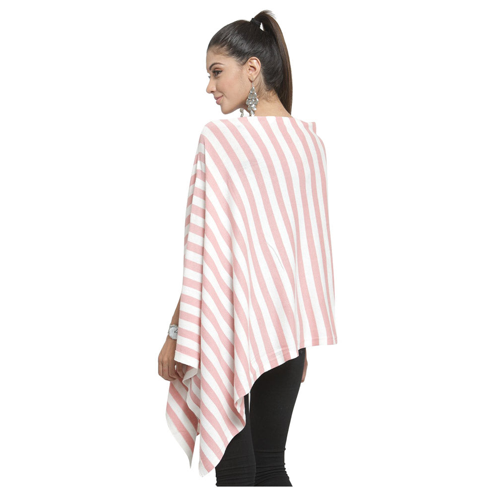 Pluchi Knitted Fashion-Maternity Poncho Kia Pink