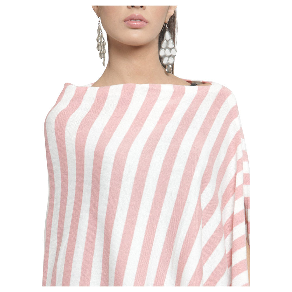 Pluchi Knitted Fashion-Maternity Poncho Kia Pink