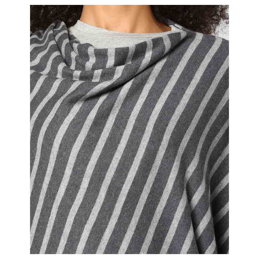 Knitted Fashion-Maternity Poncho Garnet