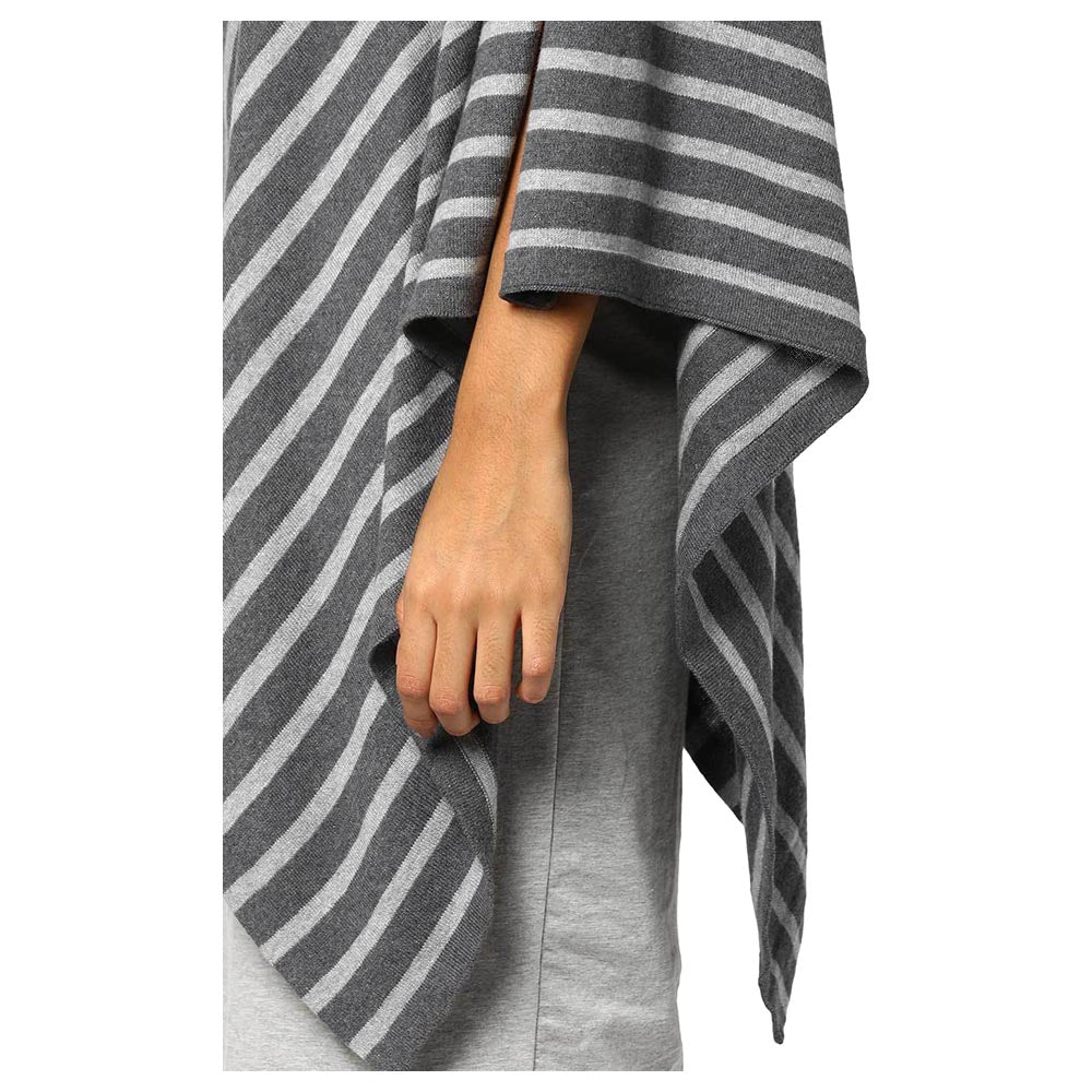 Knitted Fashion-Maternity Poncho Garnet