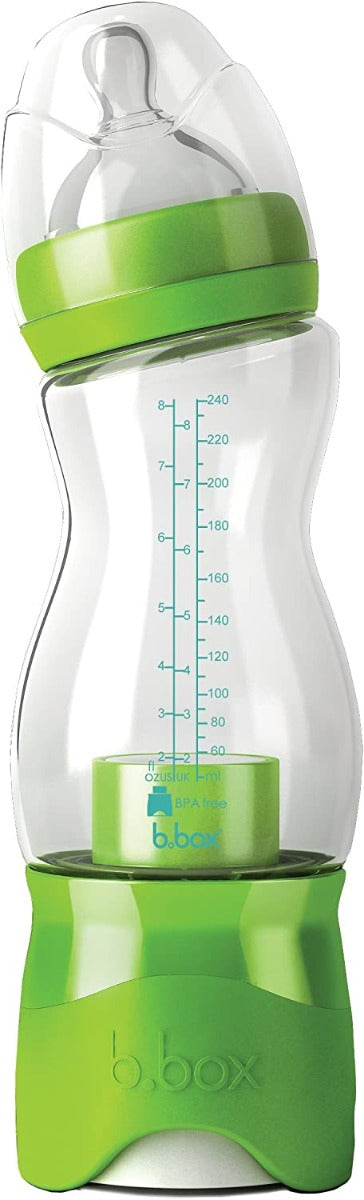 B.Box - Baby Bottle + Dispenser - Lime Green