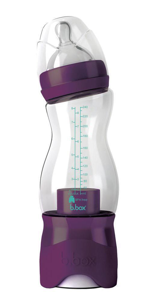 Baby Bottle + Dispenser - Purple