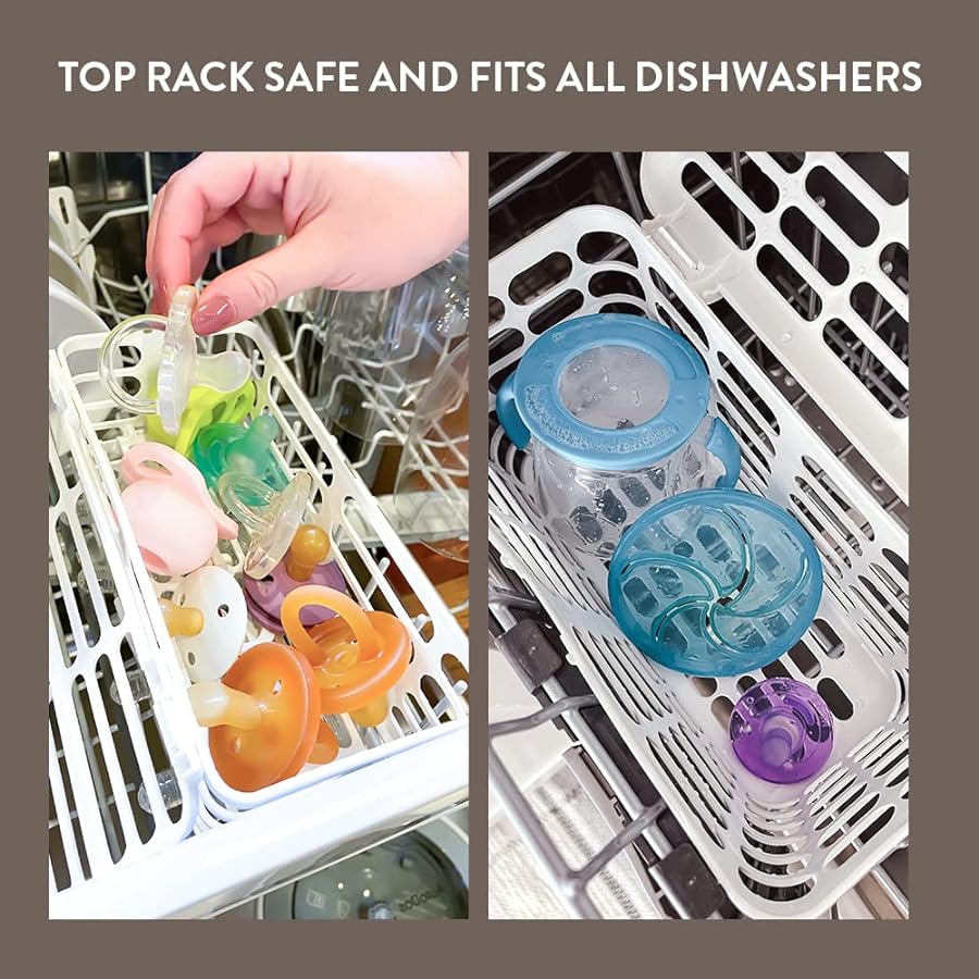 Infant And Toddler Dishwasherbasket Combo White