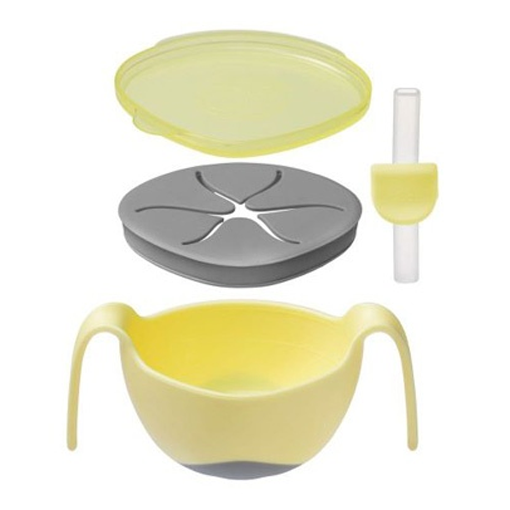 Bowl And Straw Banana Split
