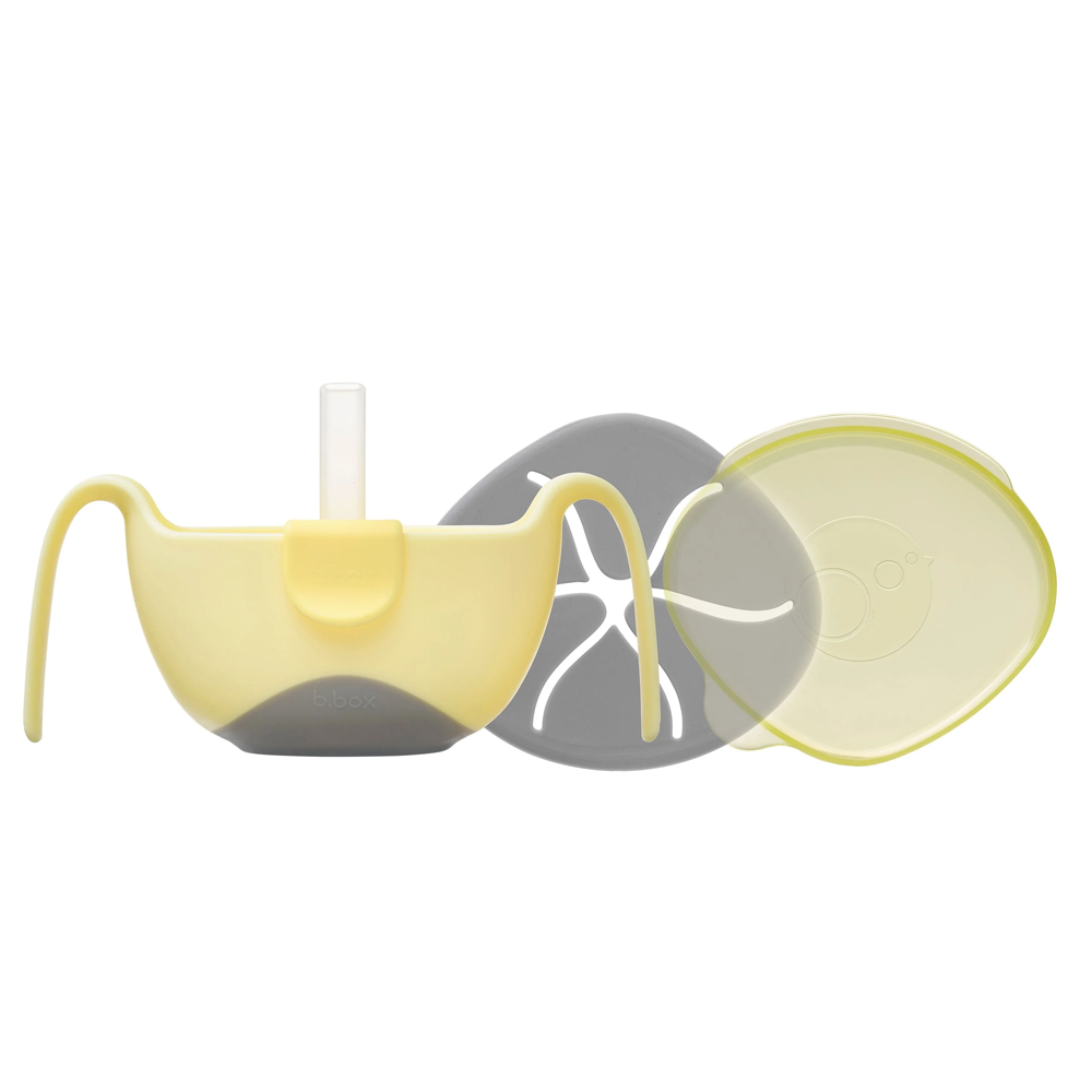 Bowl And Straw Banana Split