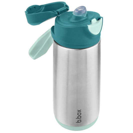 B.Box - Insulated Sport Spout Bottle 500Ml- Teal Blue