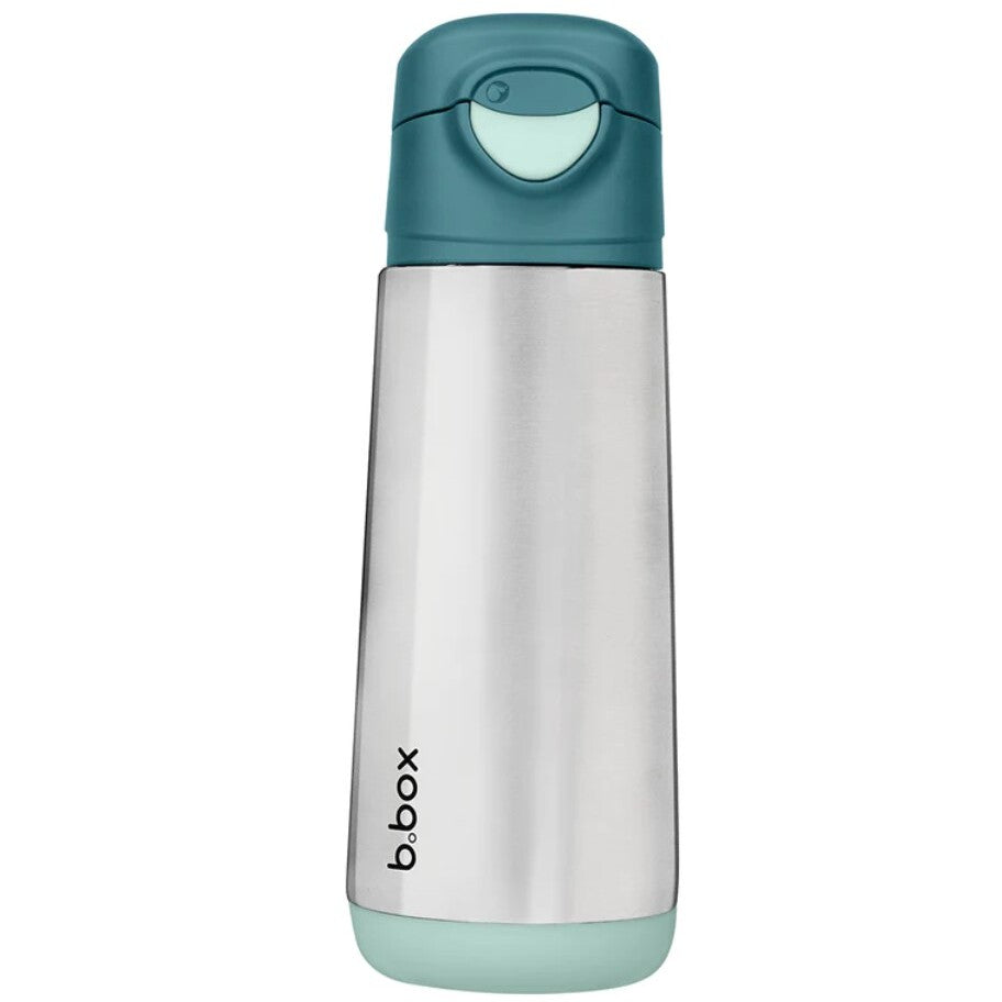 B.Box - Insulated Sport Spout Bottle 500Ml- Teal Blue