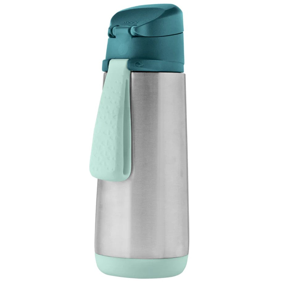 B.Box - Insulated Sport Spout Bottle 500Ml- Teal Blue