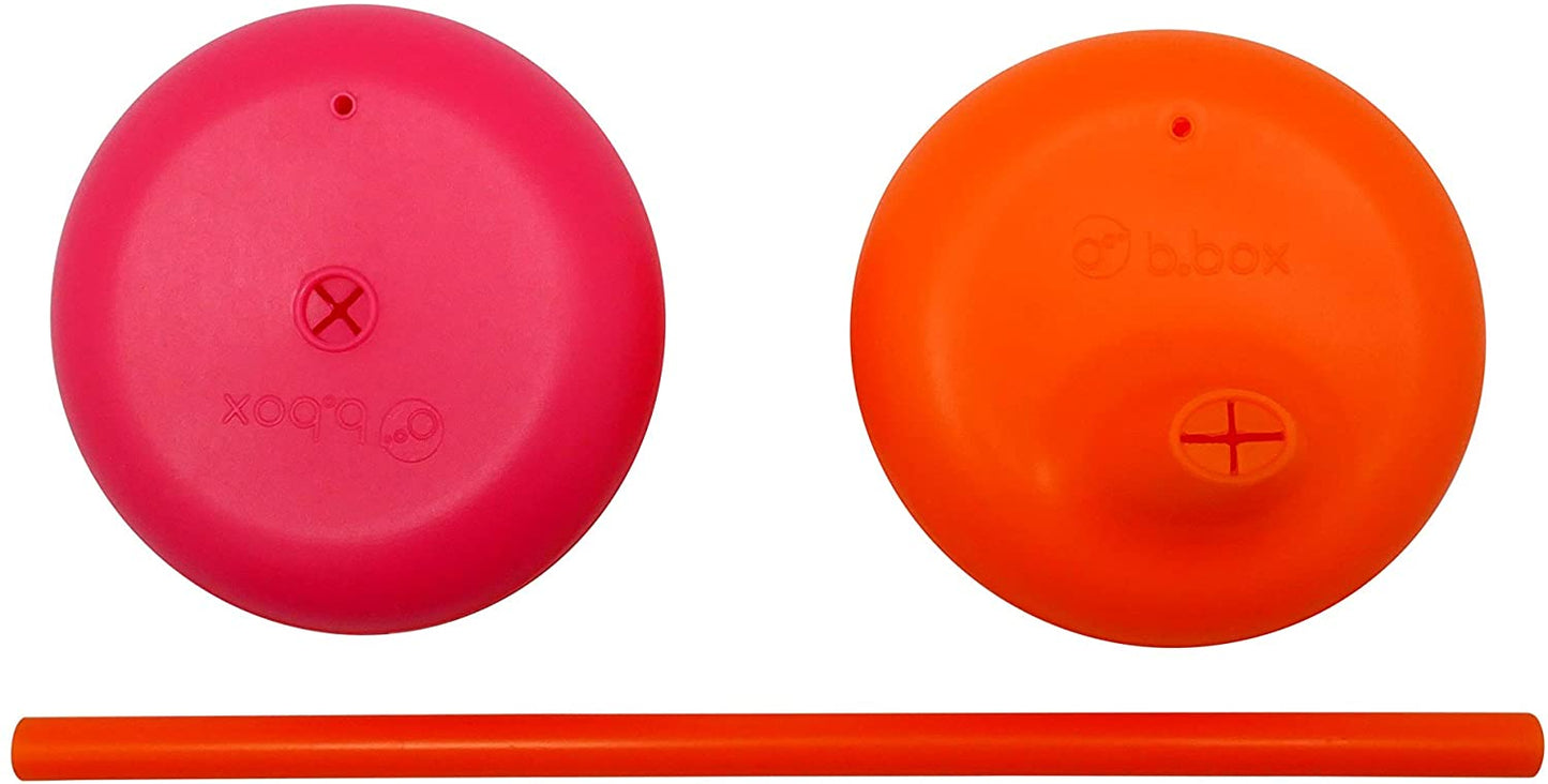B.Box - Universal Silicone Lid Travel Pack Strawberry Shake