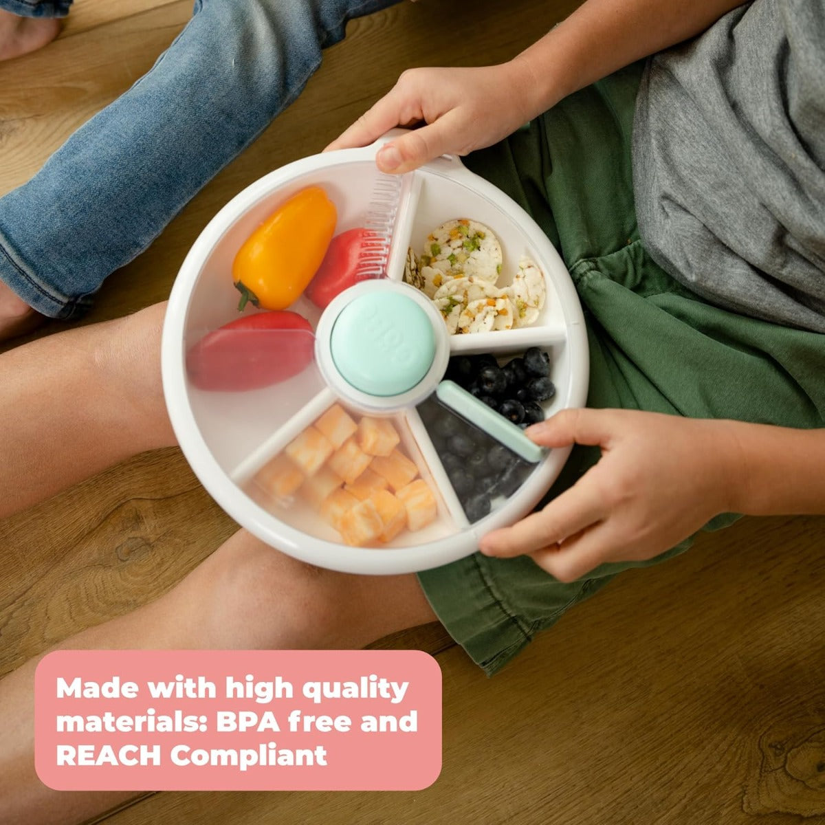 Gobe - Large Snack Spinner - Mint Green