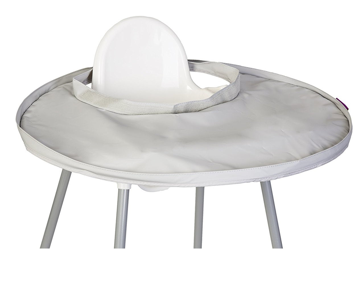 Bib & Tray Set Dove Grey
