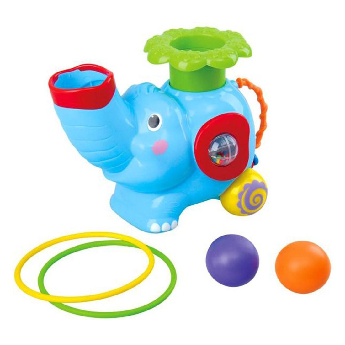 Playgo - Pop N Hoop Roller Elephant Battery Operated