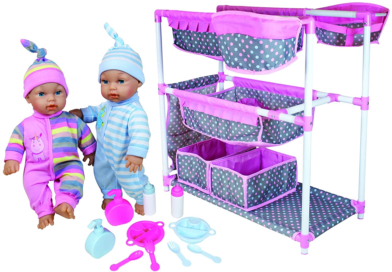 Doll Twin Baby Doll With Baby Care Centre - 30 Inch