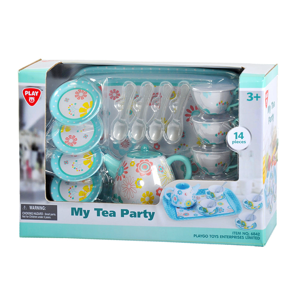 Playgo - My Tea Party Metal Cookware - 14 Pcs