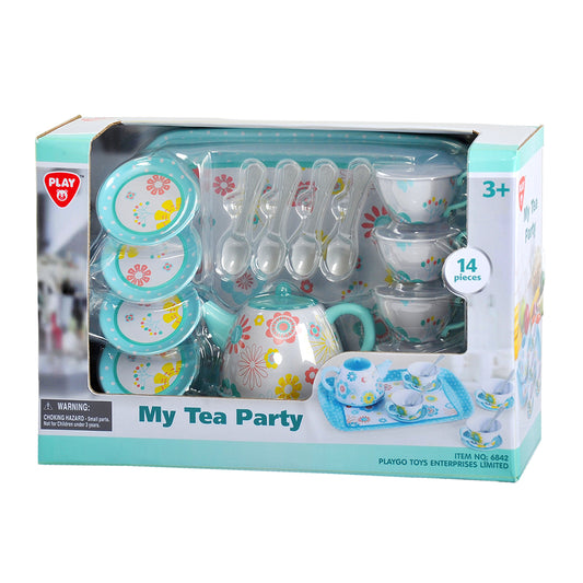 Playgo - My Tea Party Metal Cookware - 14 Pcs