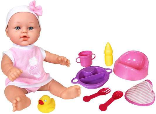 Lissi - Drink & Wet Baby With Potty - 12 Inches