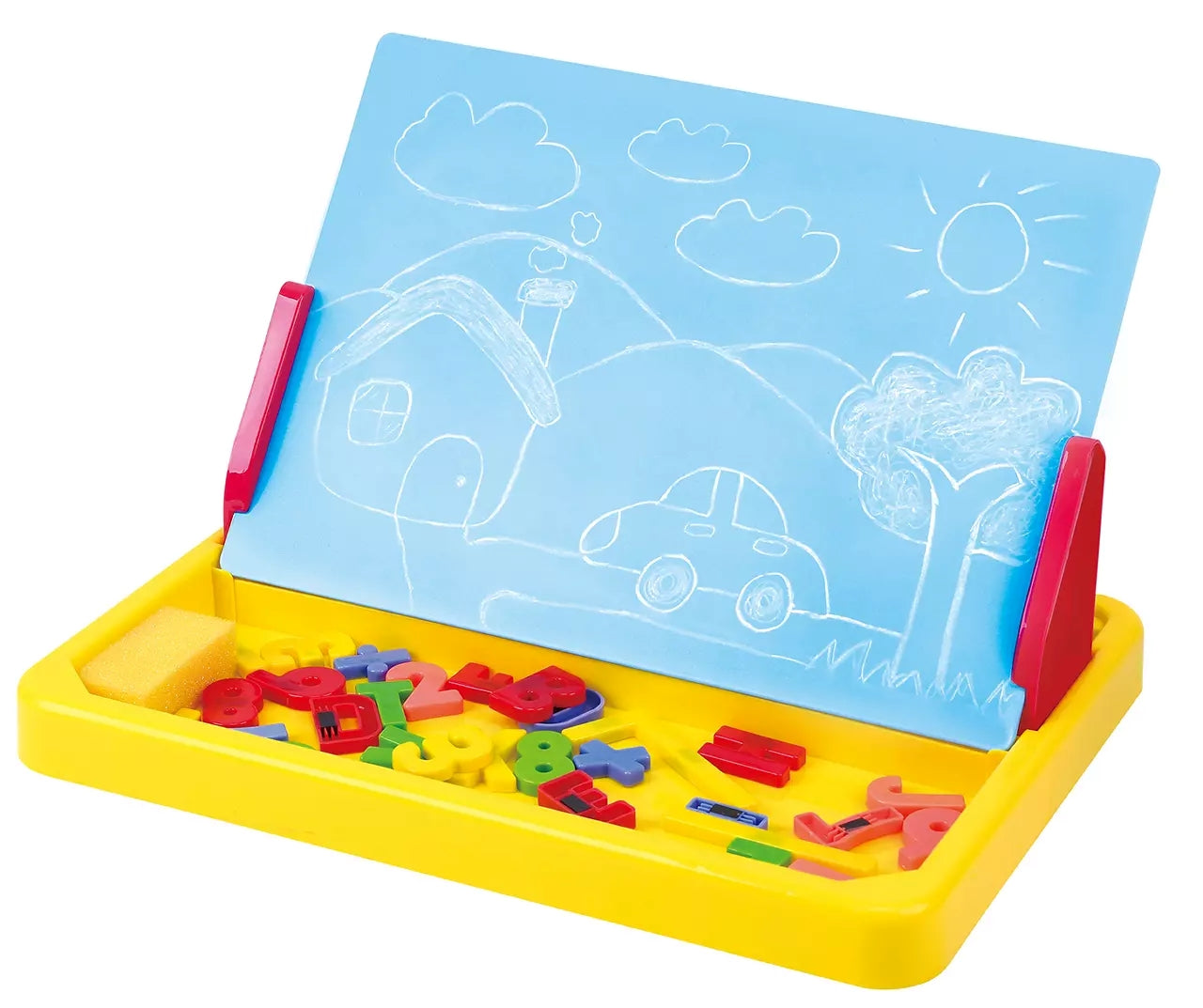 Playgo - Portable Magnet & Drawing Board - 58 Pcs