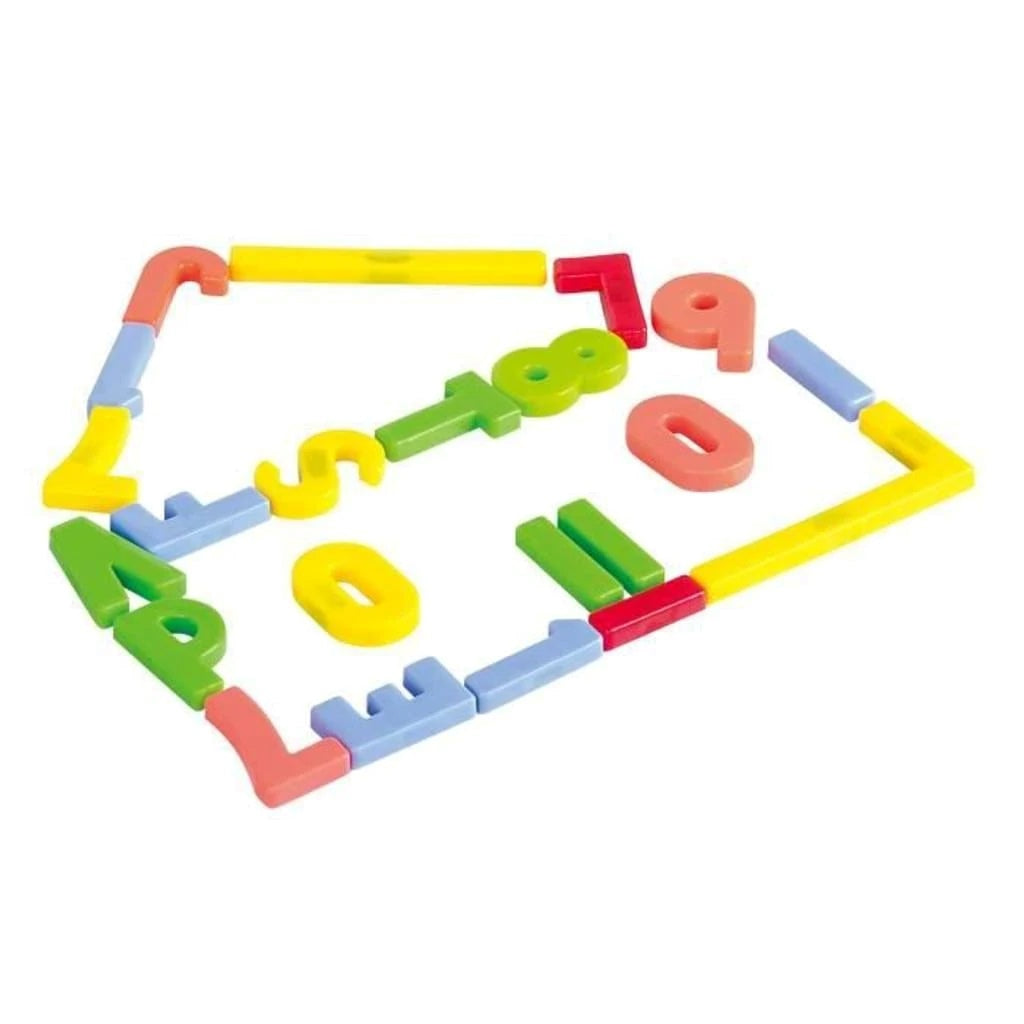 Playgo - Portable Magnet & Drawing Board - 58 Pcs