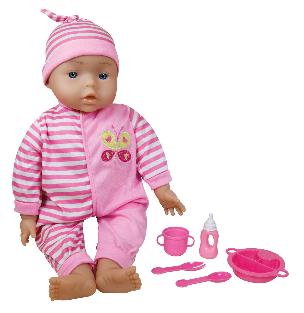 Doll Talking Baby With Feeding Accessories - 18 Inch