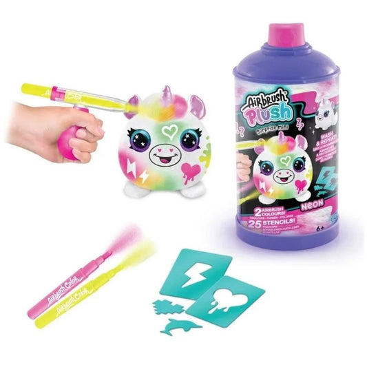 Canal Toys Airbrush Plush-Neon Mini Mystery Kit