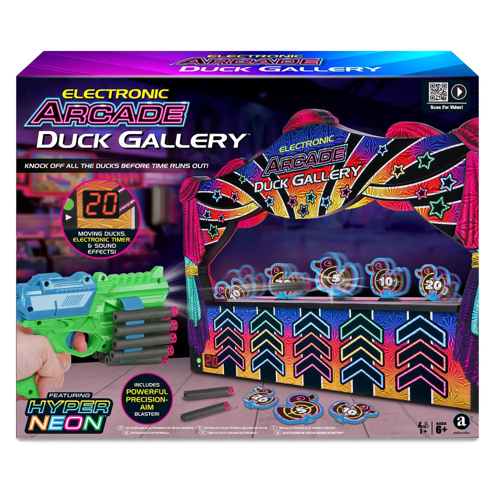 Merchant Ambassador Electronic Arcade Duck Shooting Gallery-Blue Duck