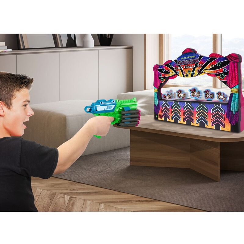 Merchant Ambassador Electronic Arcade Duck Shooting Gallery-Blue Duck