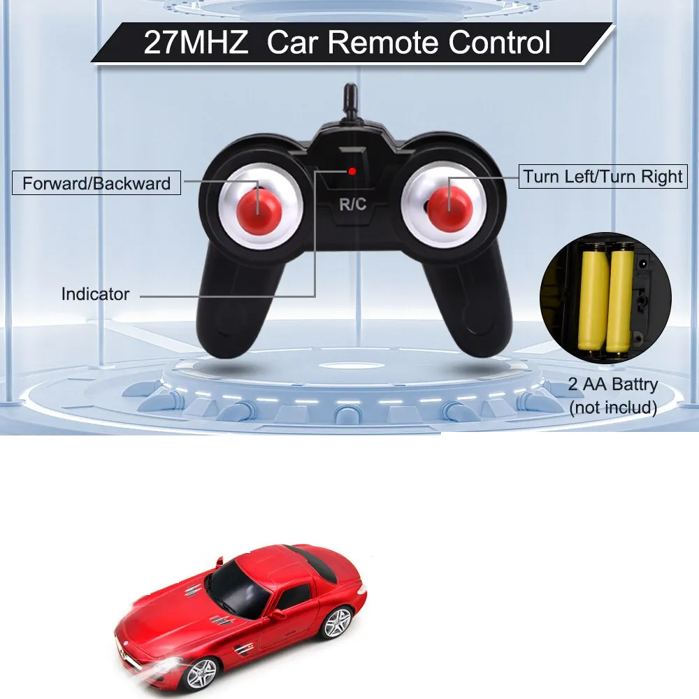 Wemzy - Rc Car Mercedes-Benz Sls Amg Remote-Red