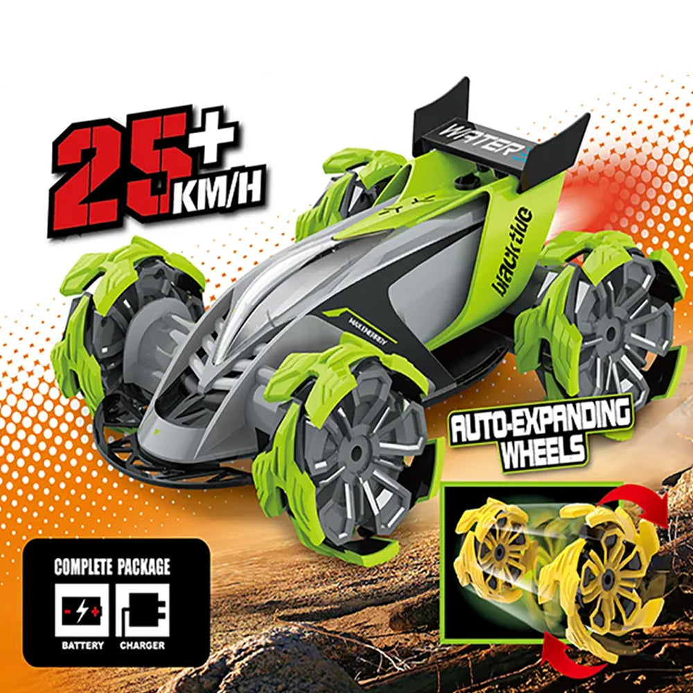 Amir Auto Expanding Wheel Racing Car - Green