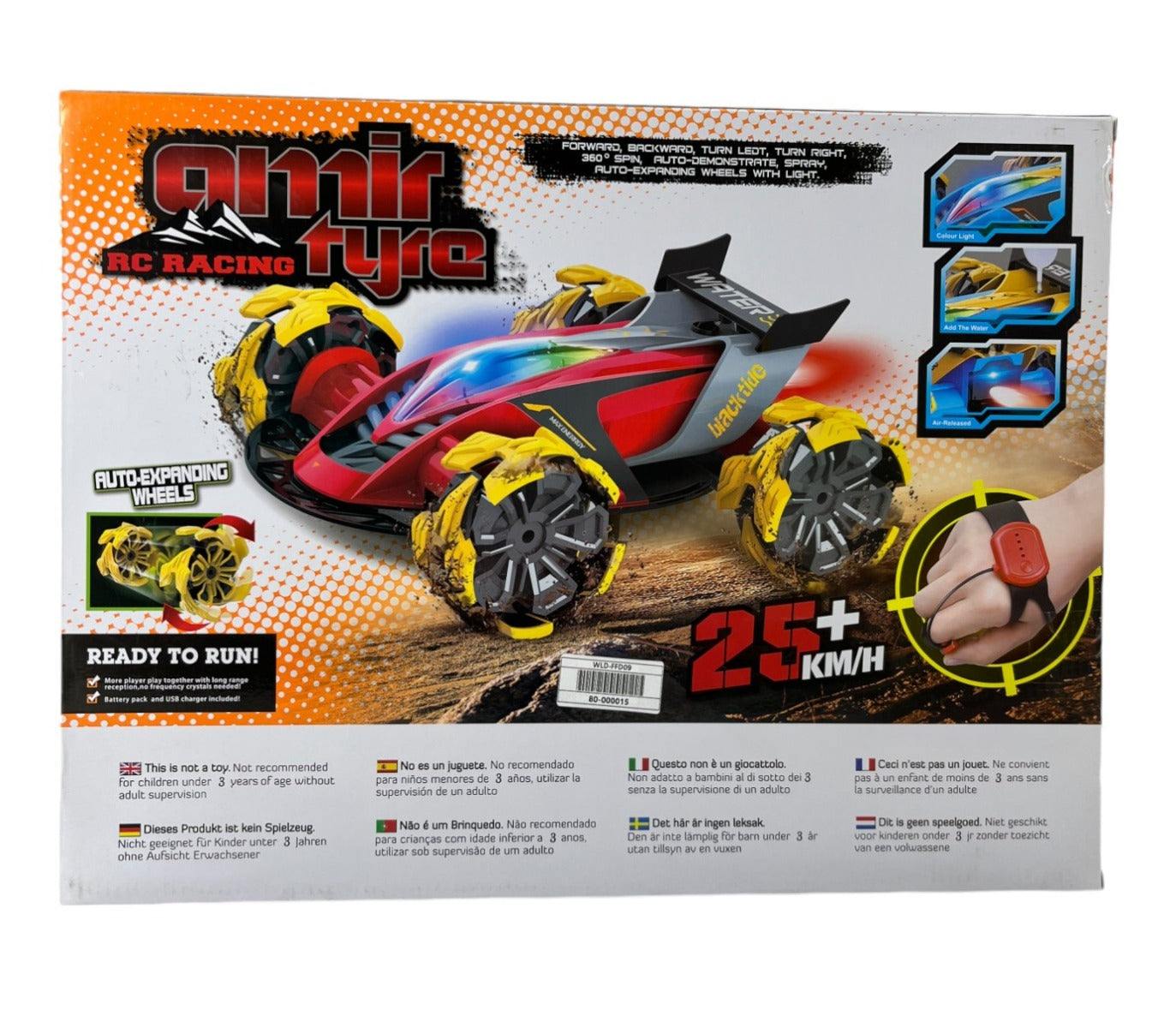 Amir Auto Expanding Wheel Racing Car - Green
