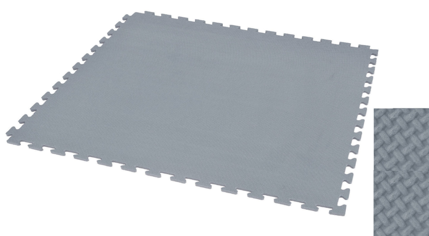 Sunta 1000 X 1000 X 24 Mm Mat With Borders (2Pcs Set)-Grey
