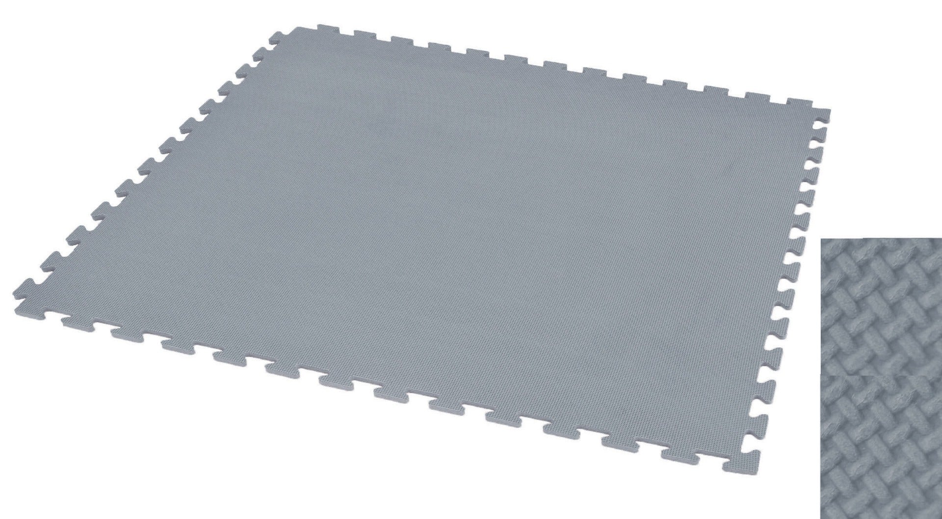 Sunta 1000 X 1000 X 24 Mm Mat With Borders (2Pcs Set)-Grey