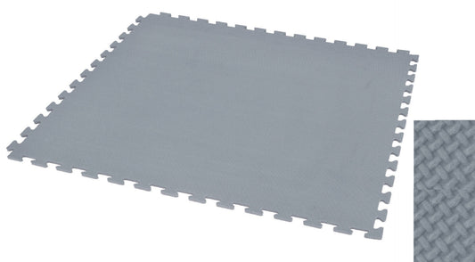 Sunta 1000 X 1000 X 24 Mm Mat With Borders (2Pcs Set)-Grey