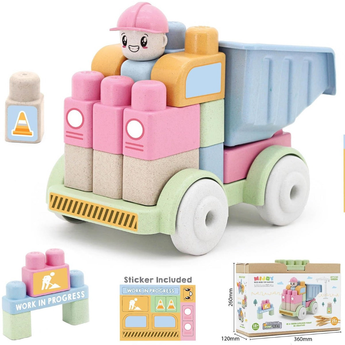 Sunta Mijoy Blocks Dump Truck - 40Pcs