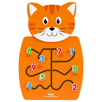 Viga - Wall Toy, Cat Matching Numbers