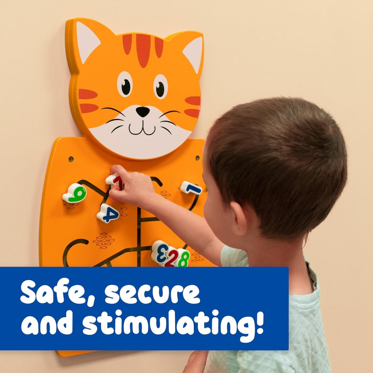 Viga - Wall Toy, Cat Matching Numbers