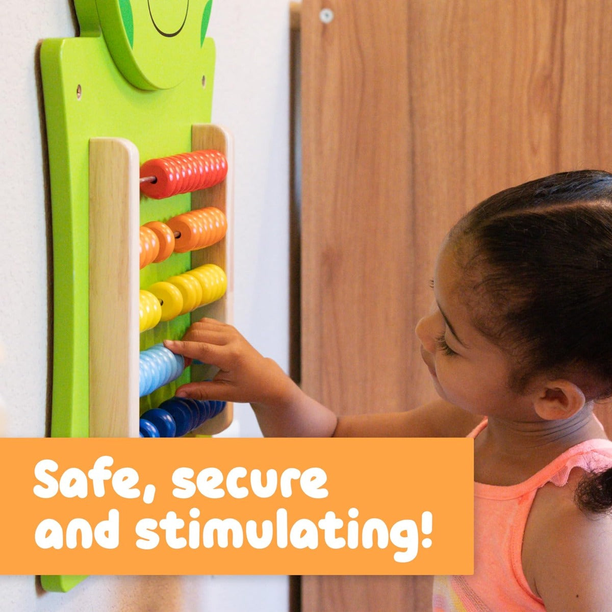 Viga - Wall Toy, Frog Abacus
