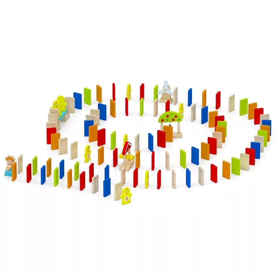 Viga - Domino Run Set, 116 Pieces
