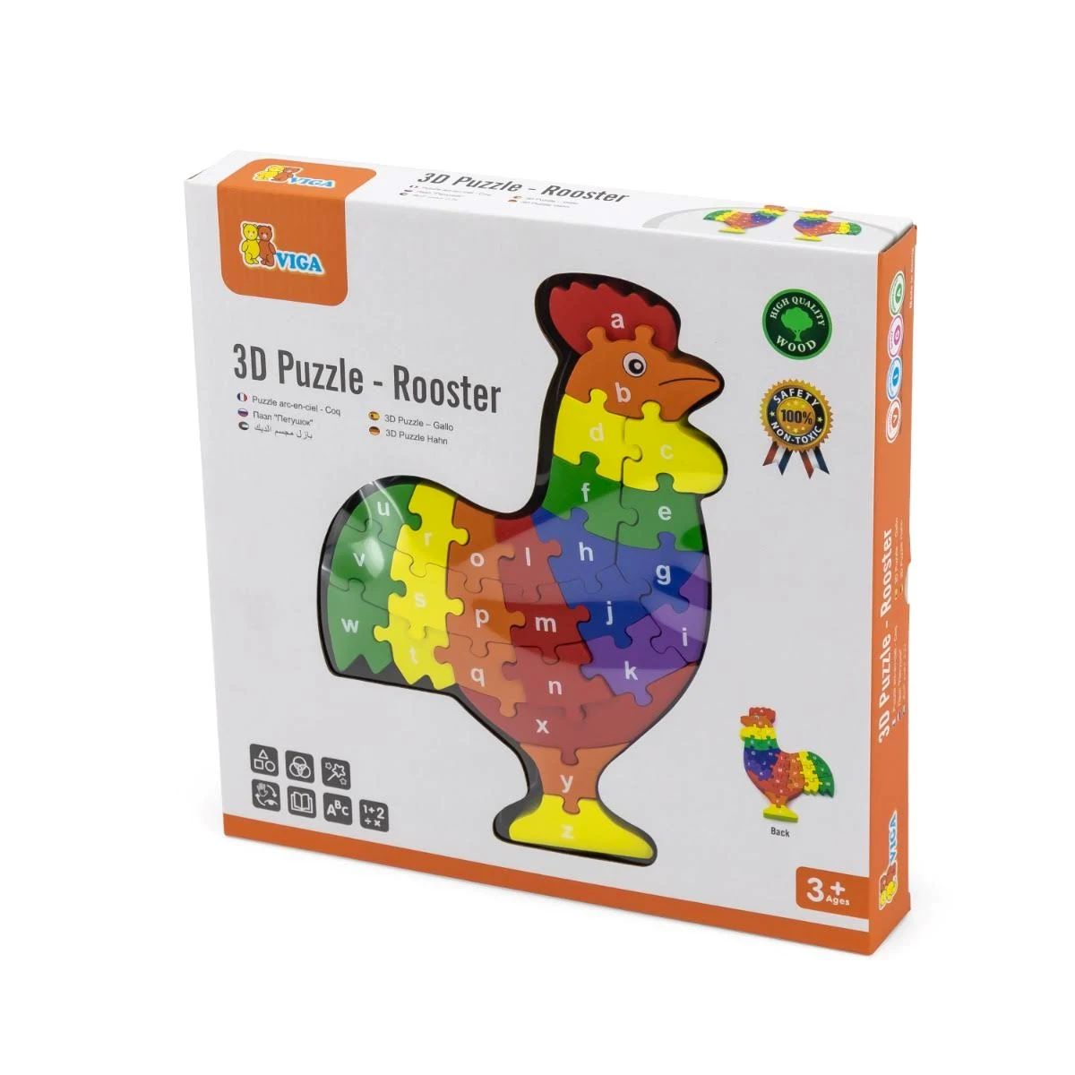 Viga - 3D Puzzle - Rooster