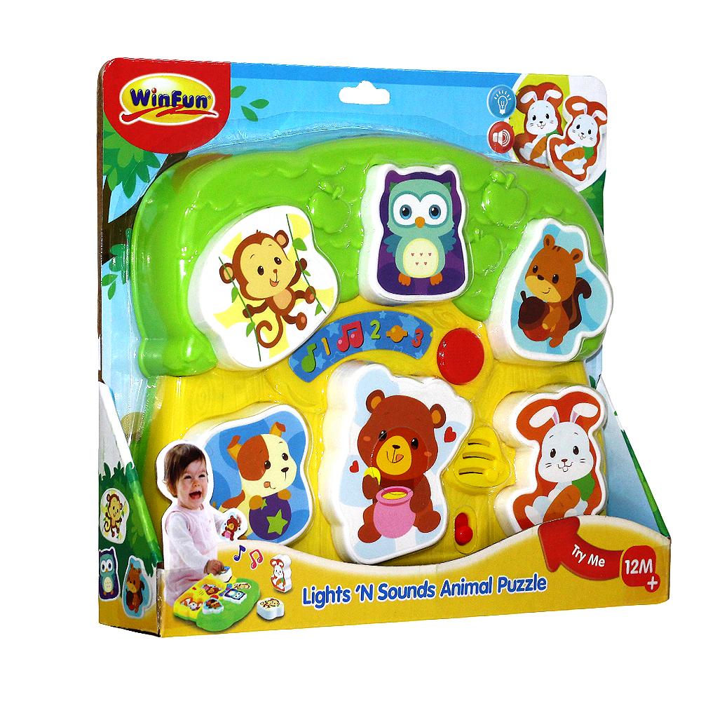Winfun Lights N Sounds Animal Puzzle