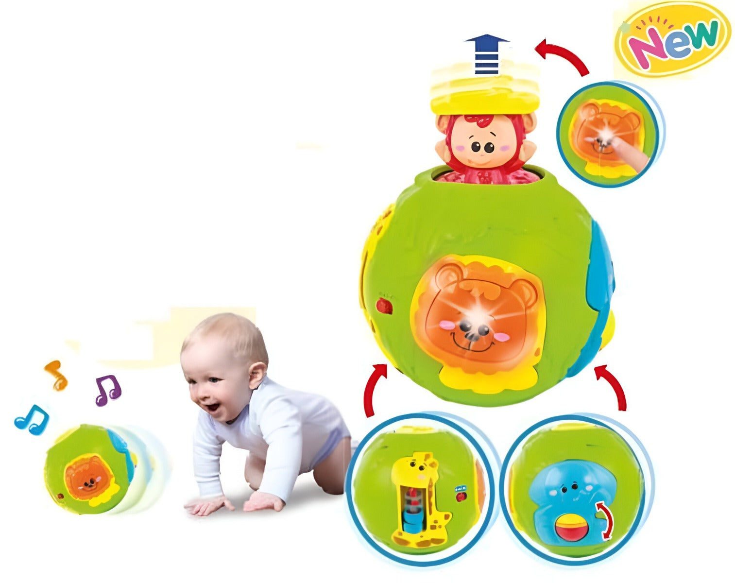 Winfun - Roll N Pop Jungle Activity Ball