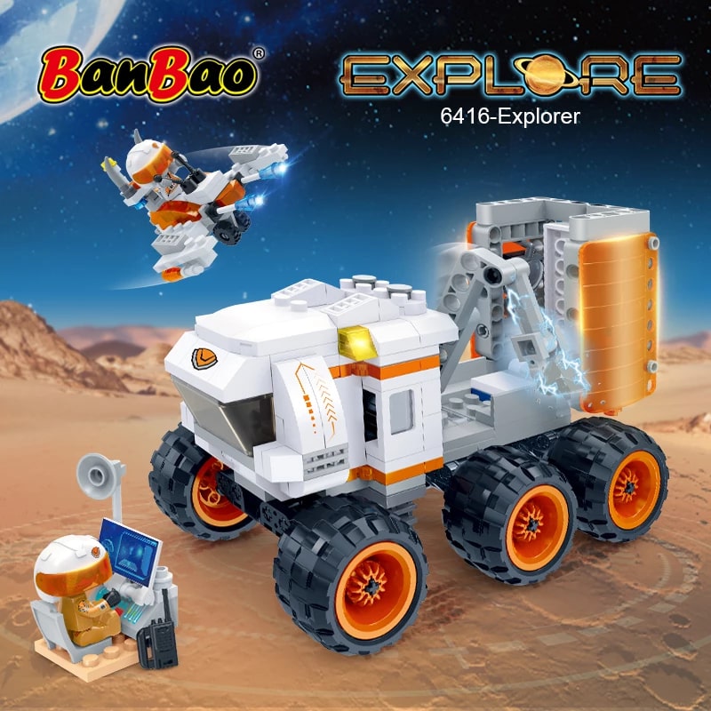 Banbao - Explore Space Block Set-Manned Rover Explorer - 350 Pieces